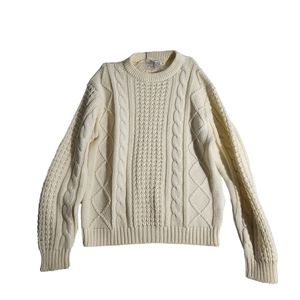 SEARS 100% acrylic beige sweater Size  L